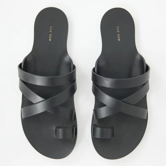 The Row Shoes - The Row Leather Kris Sandals IT 39